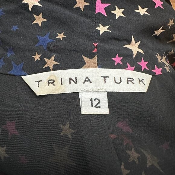 Trina Turk silk star print blouse - Picture 3 of 6